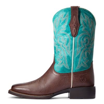 Ariat Cattle Drive - Western Laarzen Bruin / Geel Dames - 42771-880